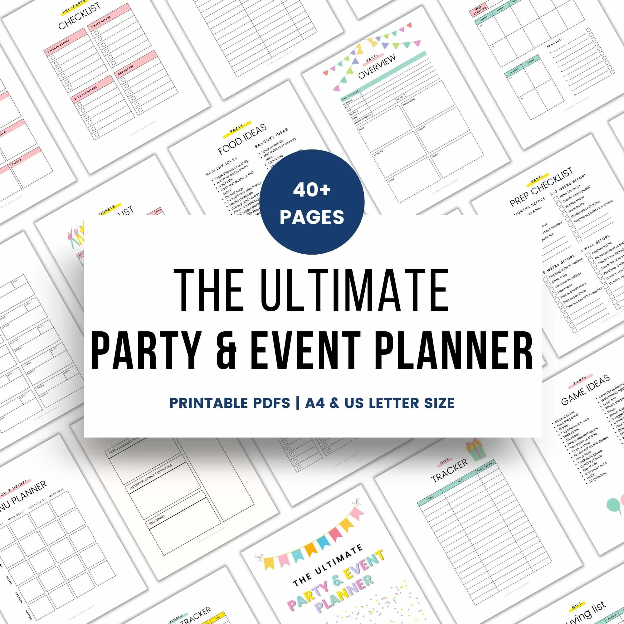 printable party planner