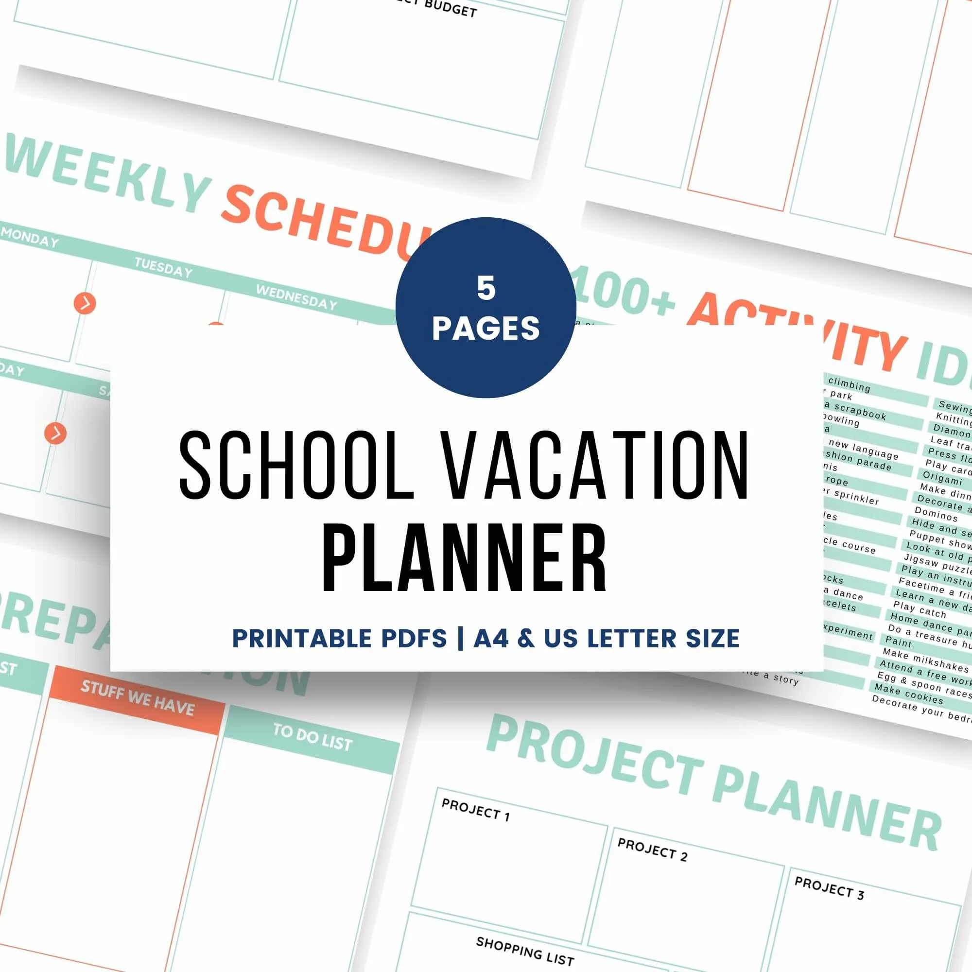 school vacation planner