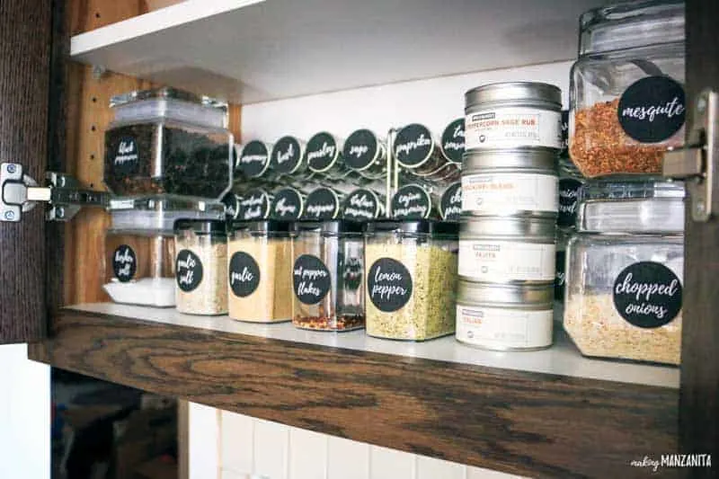 Spice rack makeover