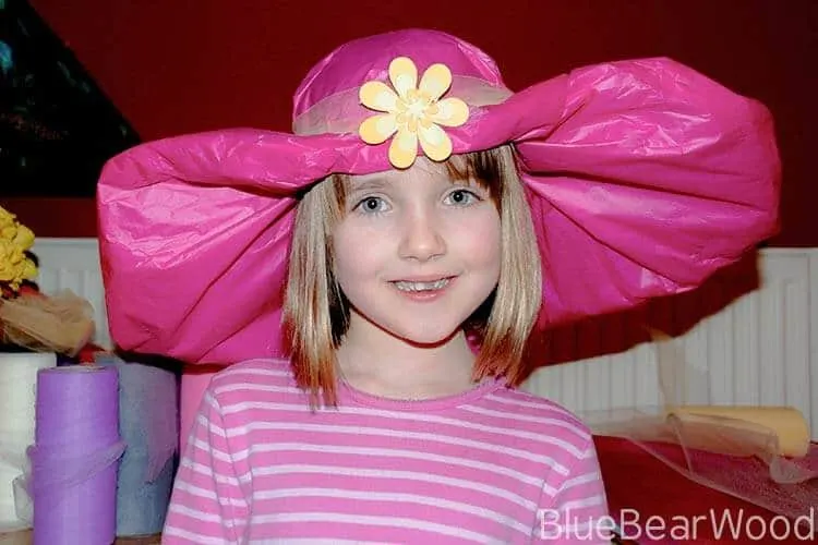 tissue paper easter parade hat
