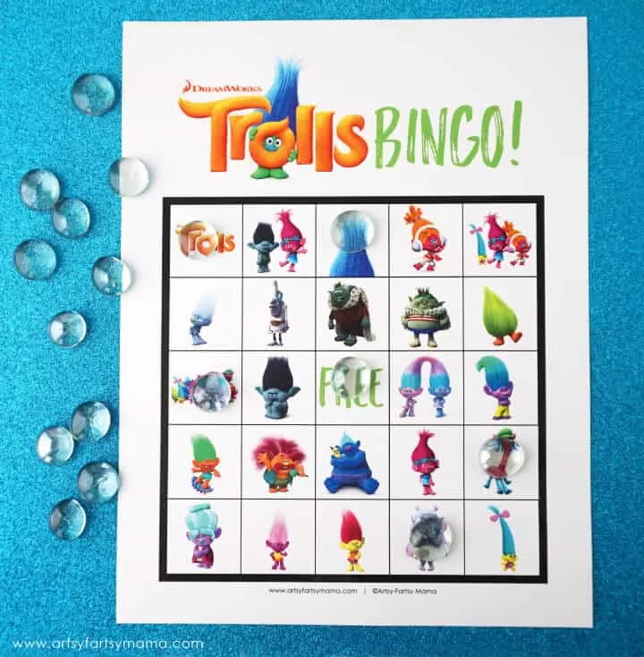 Trolls bingo