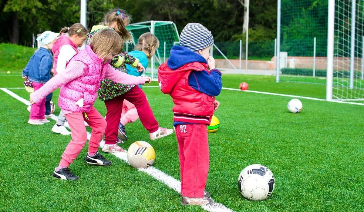 kids playing soccer